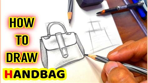 How To Draw a Purse or Handbag Step By Step.